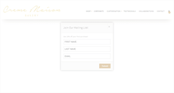 Desktop Screenshot of crememaison.com