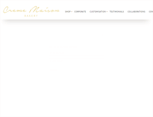 Tablet Screenshot of crememaison.com